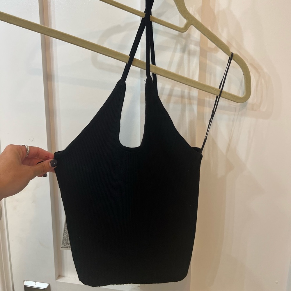 Zara halter neck crop top